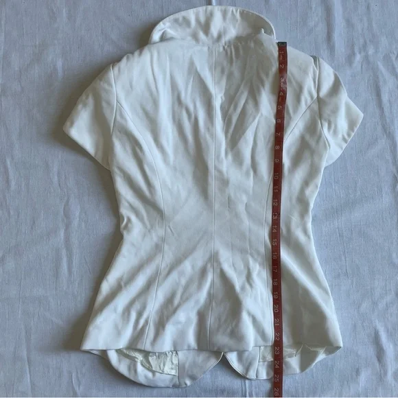 Vintage D&N David Cline Peplum Button Down Blazer womens 6 - Picture 5 of 8